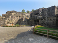 Entrance of the Kailasanath Temple 