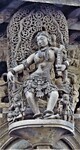 Chennakeshava temple, Beluru, Bracket figure, Shilabalike - betegarthi - the huntress