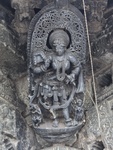 Chennakeshava temple, Beluru, Madanika - fanning herself 