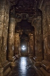 Ellora Cave Temple, Pillared Mandapa in Kailasanath