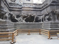 Elephant Sculptures in Lower Reliefs