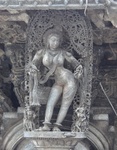 Chennakeshava temple, Beluru, Madanika - Nagnasundari, the naked beauty