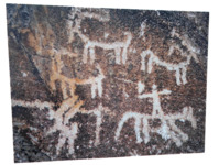 Rock art beside the Karakoram Highway - Indus Valley Civilization