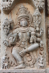 Six-handed Vishnu in a dancing pose or Bhangi - 052