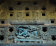 Chennakeshava temple, Beluru, reclining Lord Ranganatha on the north-east wall