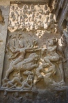 Ellora, Mahishasuramardini fighting the demon