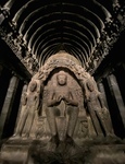 Ellora, Buddhist Architecture, Buddha at Cave No.10