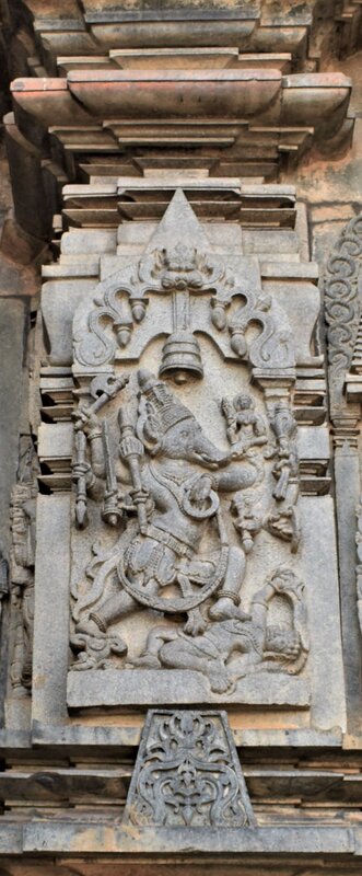 Chennakeshava temple, Beluru, outer wall reliefs around the sanctum, Varaha avavtara on the Pillar on the north