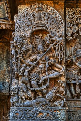 Shiva dancing on the dwarf of ignorance, Apasmara - 89