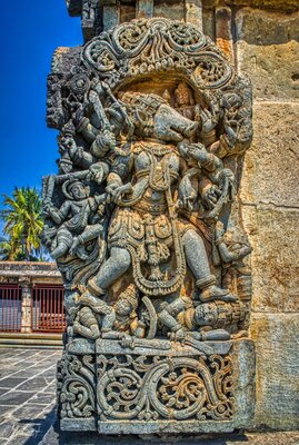 Chennakeshava temple, Beluru, The Varaha (boar) avatar of Vishnu, p24