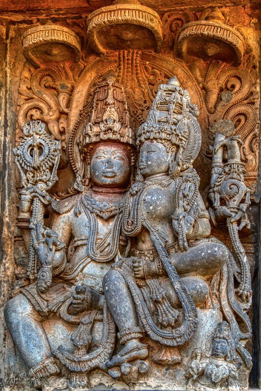 Vishnu with Lakshmi - 110