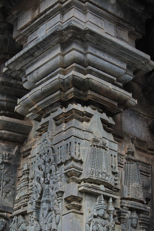 Chennakeshava temple, Beluru, Wall carving of Lord Brahma