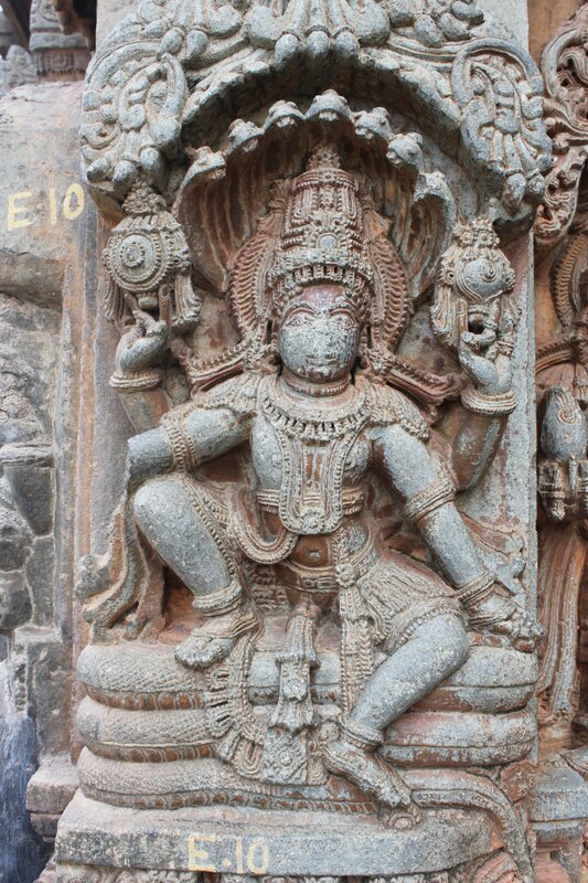Vishnu seated on Adishesha - 010